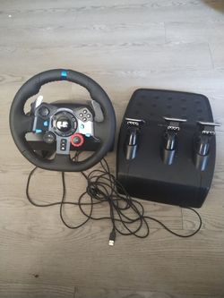 PlayStation wheel and pedals