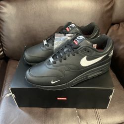 Nike Air Max 1 Supreme Black Size 11