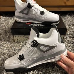 Jordan 4 White Cement Size 10 Men’s Sneakers