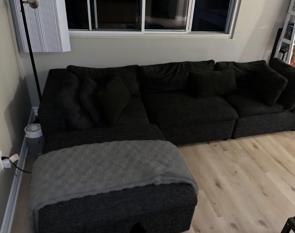 Grey Cloud Modular Sectional Couch Sofa