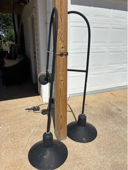 Pair Metal Industrial indoor/ outdoor lights