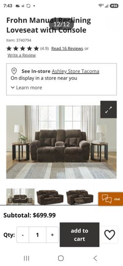 Recliner in Chocolate Brown in Amazing Condition. No stains from a Smoke & Dog Free Home