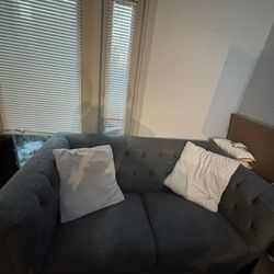 Grey Loveseat 