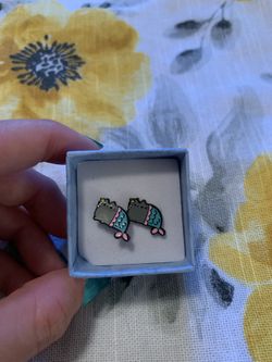 Cat-Mermaid Earrings