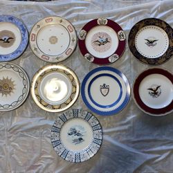 (7) Woodmere White House China Dessert Collection Plate lot
