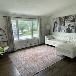 104in White Sectional 
