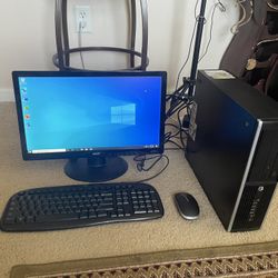 Hp i5 Desktop Computer W/Windows 10 & Lifetime Office 8gb 500HDD Wifi (Fast)