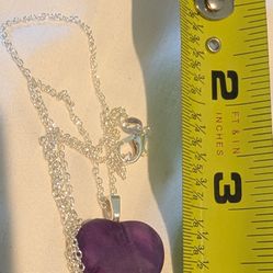 Amethyst Heart Necklace