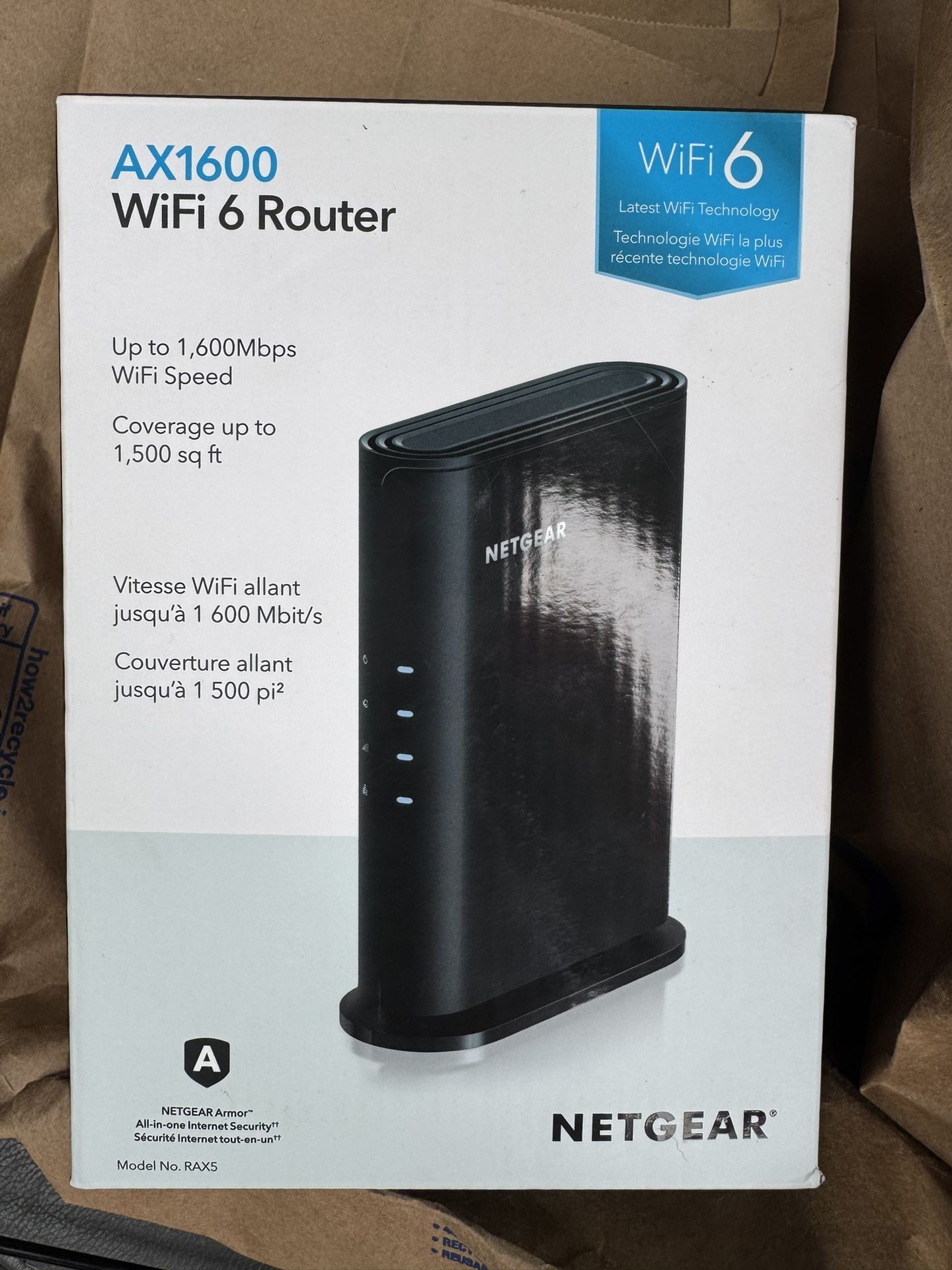NETGEAR AX1600 WIFI 6 Router
