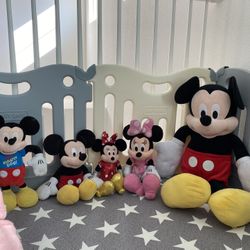 5pcs mickey and Minnie Mouse Collections Plush Toy