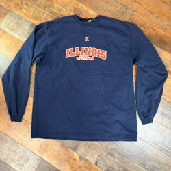  University ILLINOIS FIGHTING ILLINI Long Sleeve T-Shirt  XL