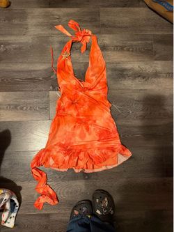 Orang lily’s minidress