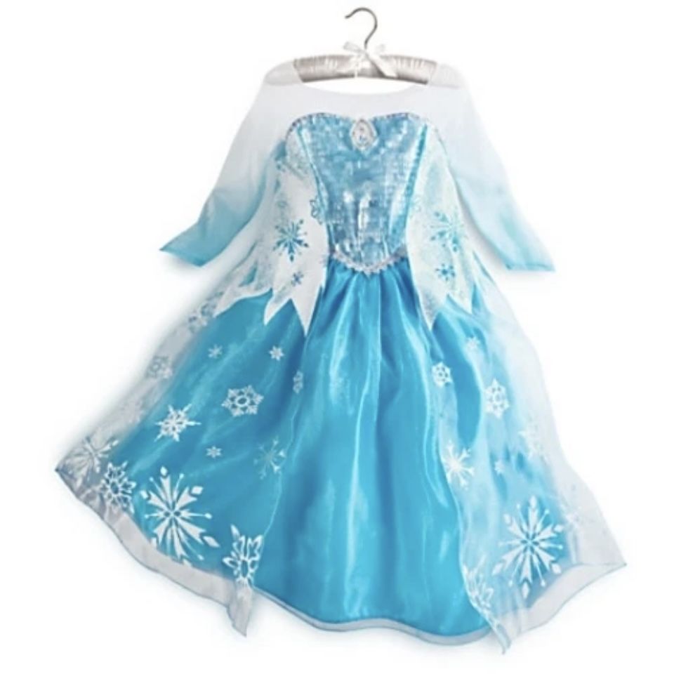 Frozen Elsa Costume Halloween Disney Store, Sizes 5/6 & 7/8, New With Tags