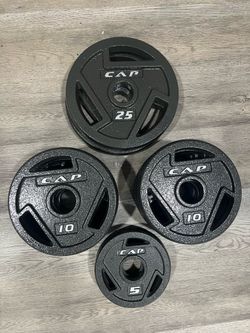 Brand New CAP Olympic Weight Plates - 5 lb, 10 lb & 25 lb Pairs - 2” Olympic