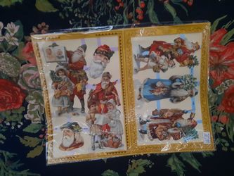 Vintage paper scraps, scrapbooking, Christmas