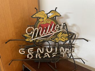Miller Beer Neon Sign
