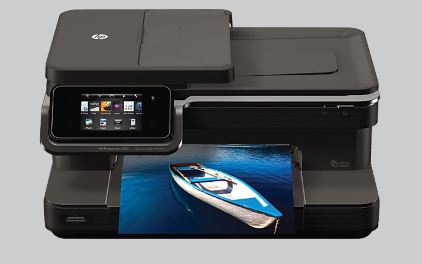 HP Photosmart 7515 All-In-One Print Copy Scan eFax Wireless Printer