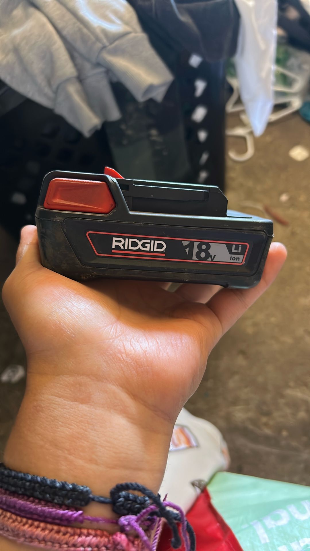 RIDGID 18v Lithium ion 2.5ah