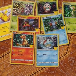 25th Anniversary Holographics Pokemon Cards