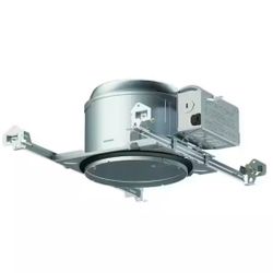 E26 6 in. Aluminum Recessed Lighting Housing for New Construction Shallow Ceiling, Insulation Contact, Air-Tite