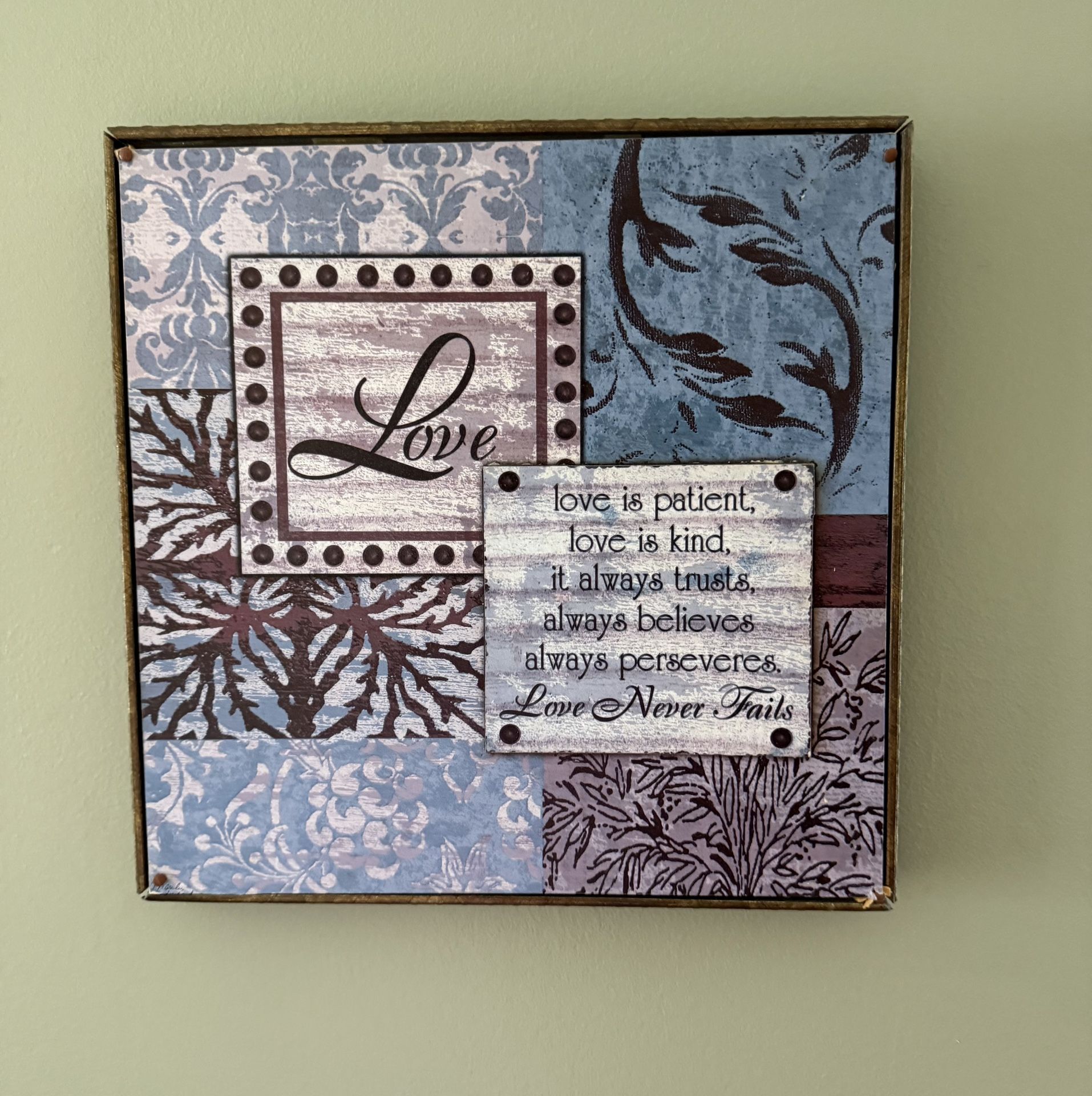 Love Is Patient Picture Frame