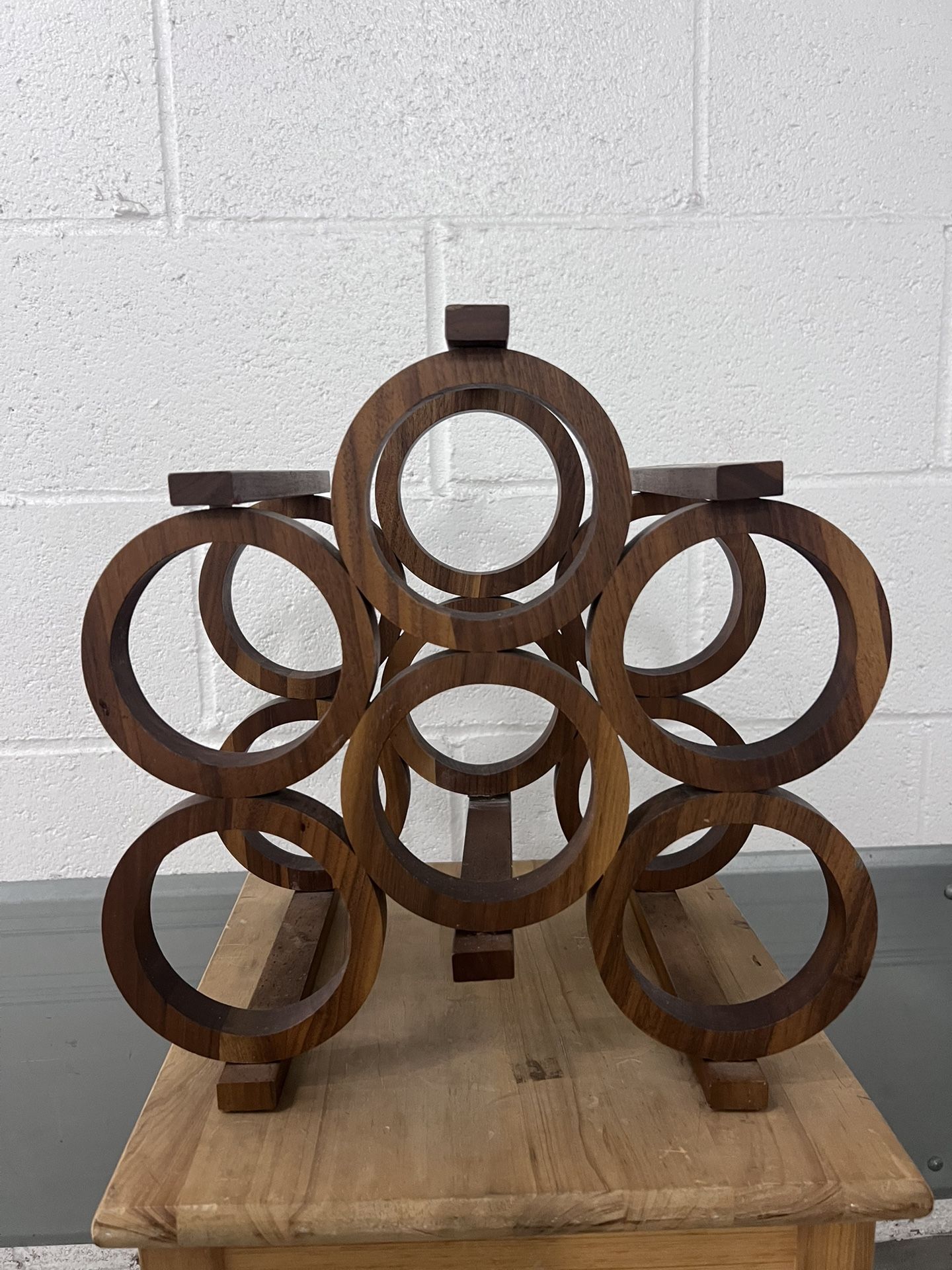 Vintage Wooden Wine Rack