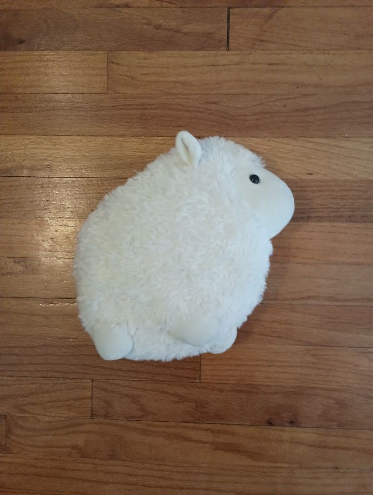Fluffy White Plush Sheep Toy