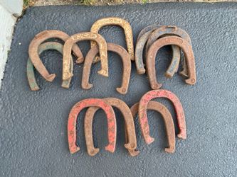 Old vintage horseshoes