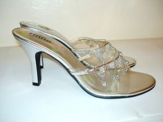 Clear and sparkling shoes