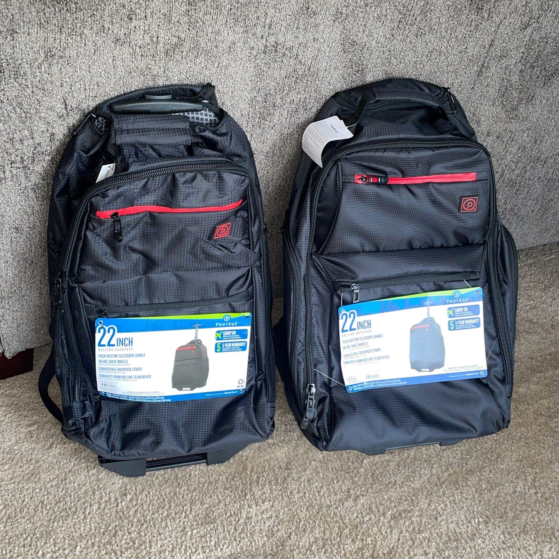 Backpack With Wheels Luggage Carry On