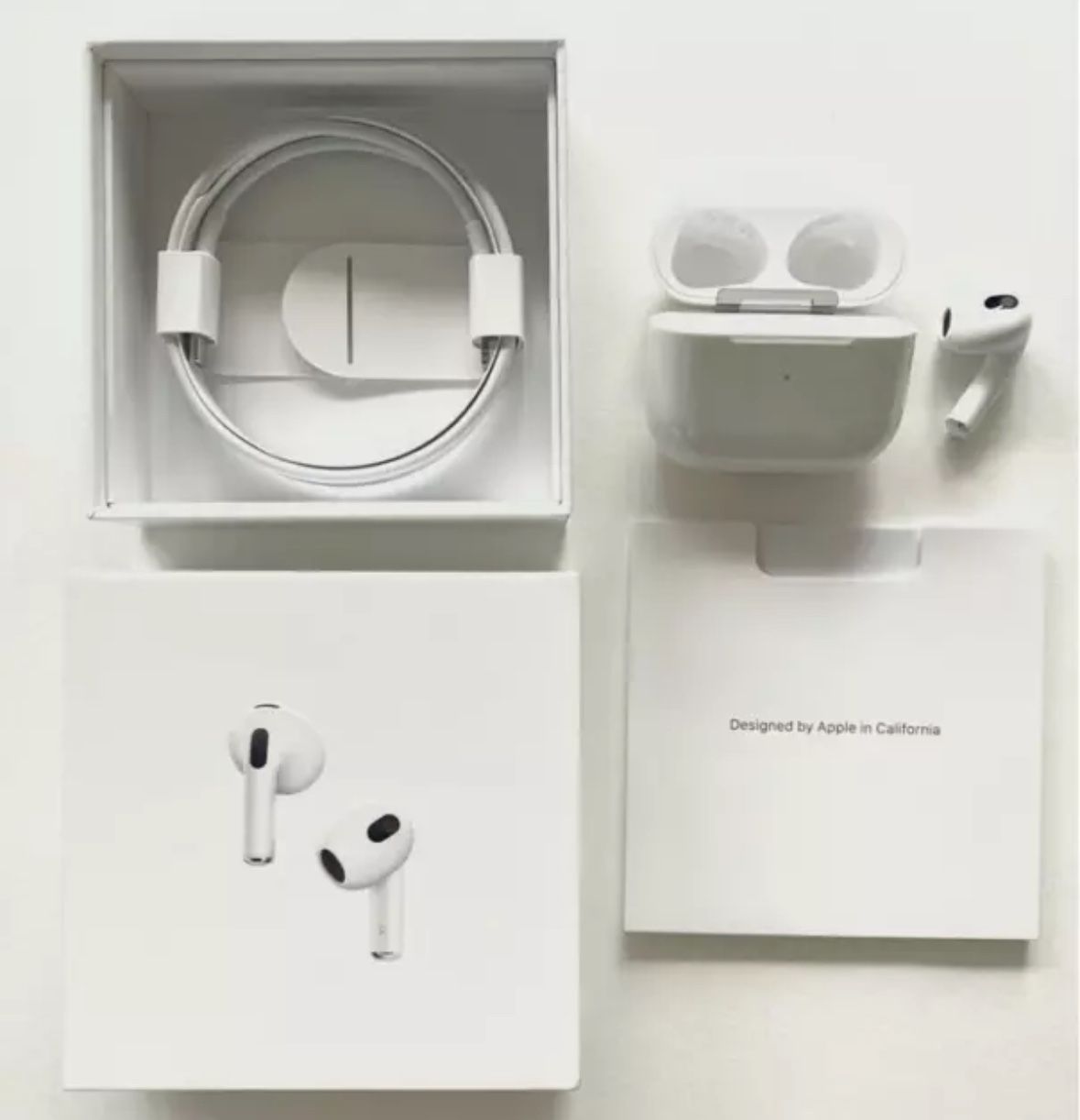 Apple AirPods 3rd Generation Wireless In-Ear Headset - White - Excellent Condition