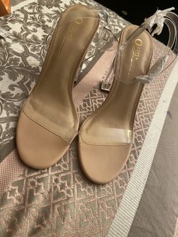 Clear heels