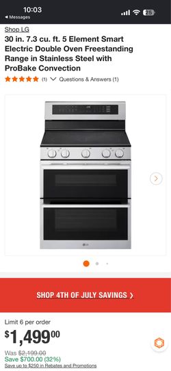 LG STOVE USED