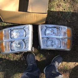 2012 Chevy pickup truck headlights