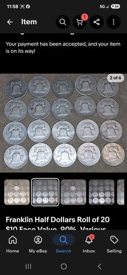110 ben franklin  half dollars