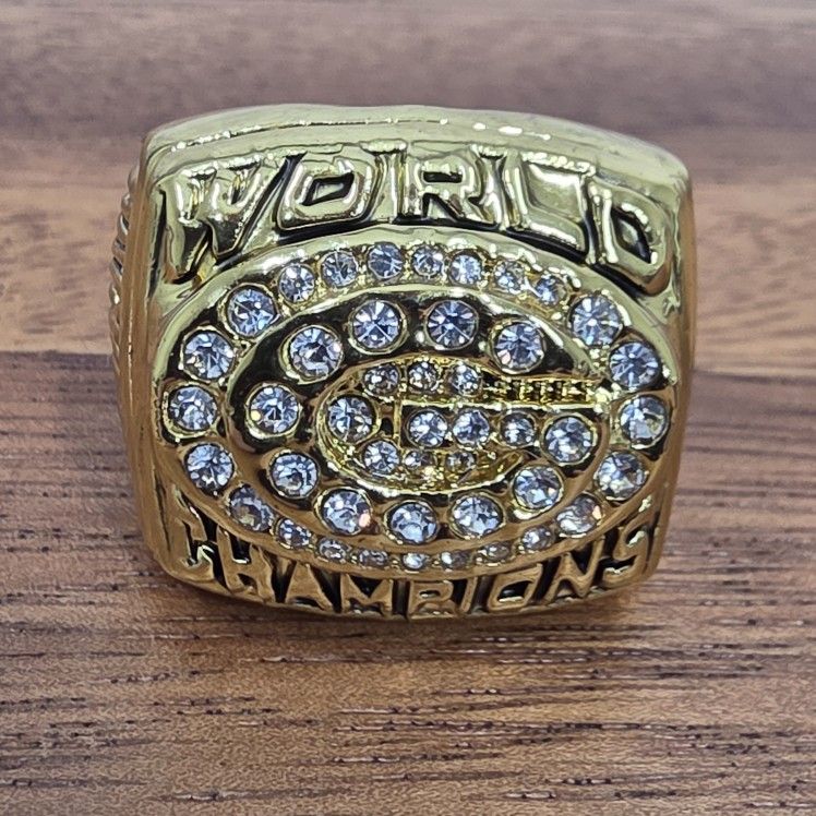 Green Bay Packers 1996 Championship Ring Men's Sz 11 Gold Fan Edition Superbowl