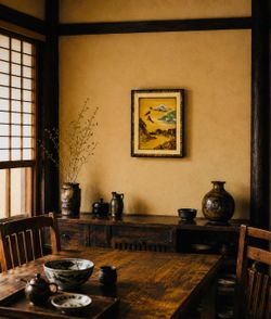 Original Vintage Fine Art Painting on Silk Wall Picture Antique Wood Tree Bark Moss Artist Artisan Asian Oriental Collectible Mountain Landscape HILLC
