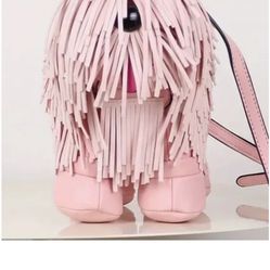 Pink shaggy/ Shepherd Dog Bag 