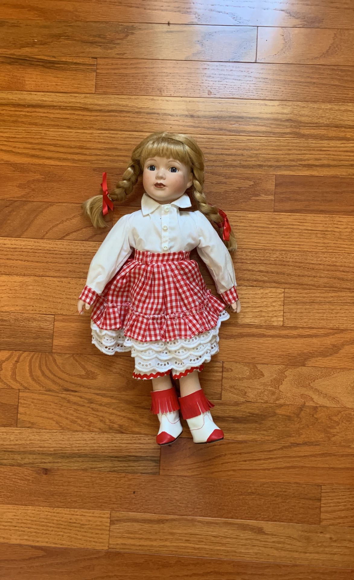 Vintage 18” Royalton Porcelain Doll