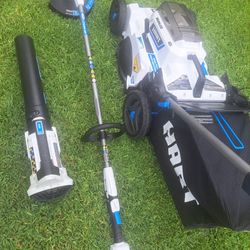 Hart lawnmower, blower and trimmer 