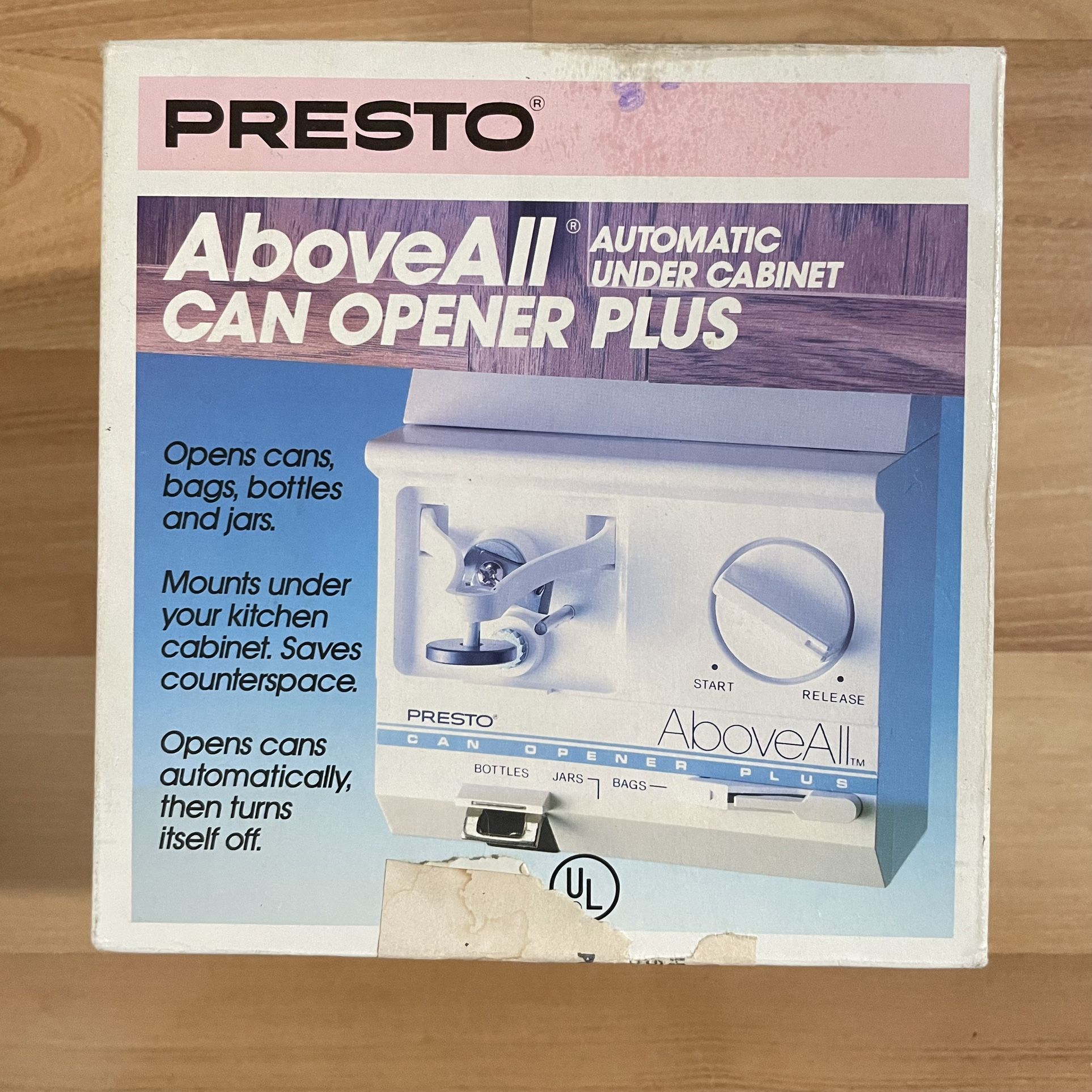 Presto Automatic Under Cabinet Can Opener New
