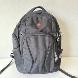 Swiss Gear Airflow Laptop Backpack Black 17”x14” Large Capacity Hiking Bag