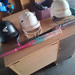 Helmets And Bats