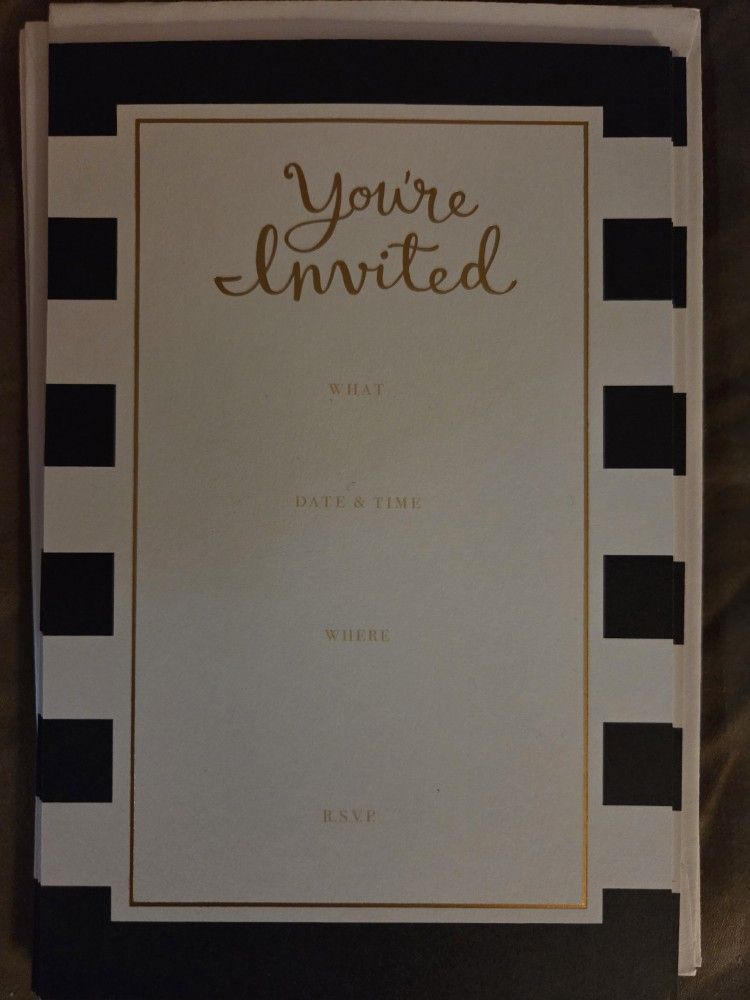 FREE "You're Invited" Invitation Cards (6)