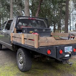 Steel truck flat utility bed