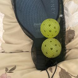 Pickle Ball Comes With Two Balls Two Rackets 