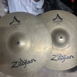 14” Zildjian A Custom Hi Hats 