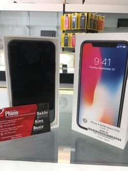 iPhone X 64gb sprint Carrier out the box