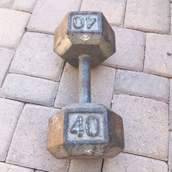 40 Lb Dumbbell