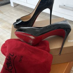 New Authentic Christian Louboutin Heels Size 7.5-8 Used 2 Times Comes With Box And Dust Bags
